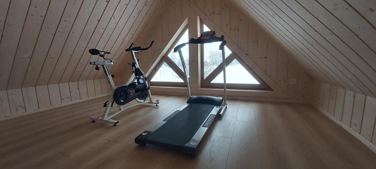 クルシュコフツェ Eco Dom Z Sauna- Pasja II View,Lake & Skiヴィラ エクステリア 写真